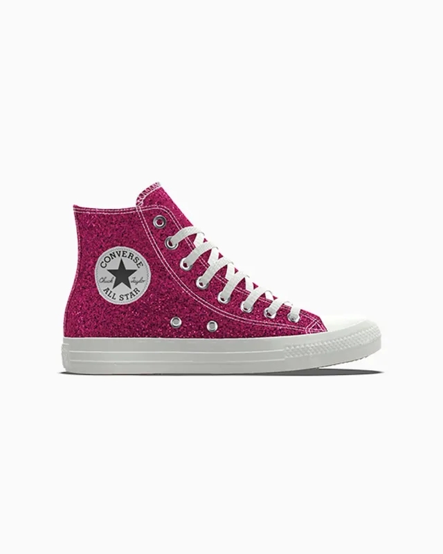 Converse Custom Chuck Taylor All Star Glitter By You - Silver