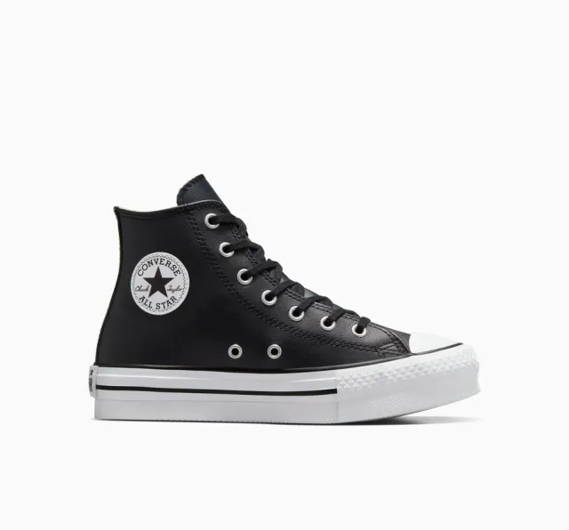 Converse Chuck Taylor All Star Lift Platform Leather - Black, White