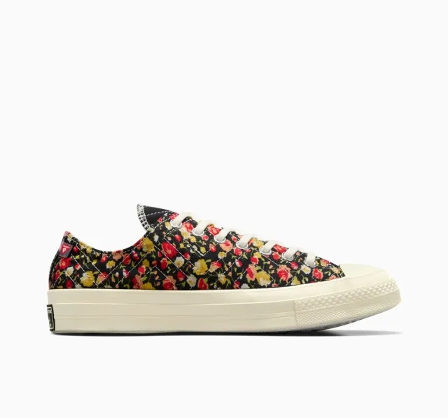 Converse Upcycled Floral Chuck 70 Ox Low, Black