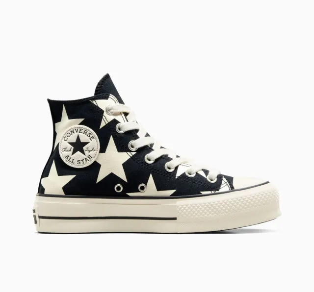 Converse Ctas Lift Platform High Women Shoes - Black