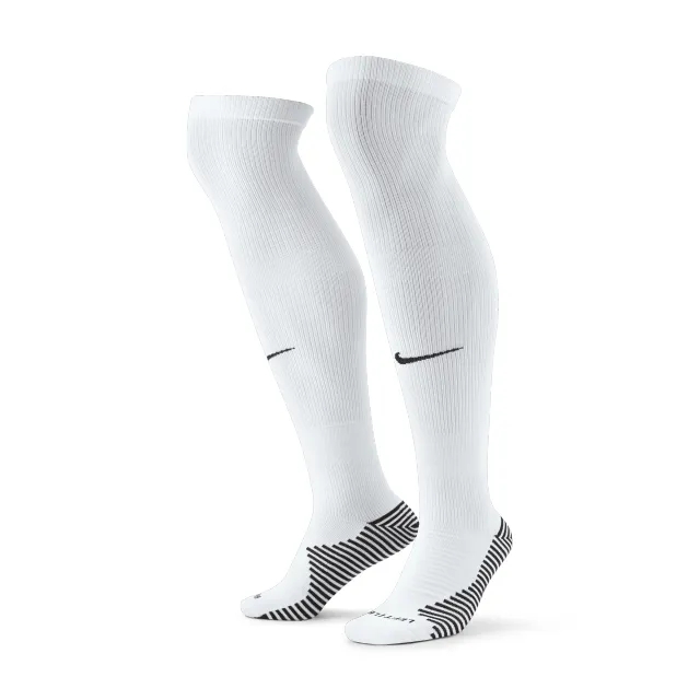 Nike MatchFit Football Knee-High Socks - White - Polyester/Cotton/Elastane