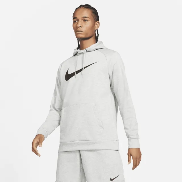 Nike Dri-Fit Hoody Men - Lightgrey, Black