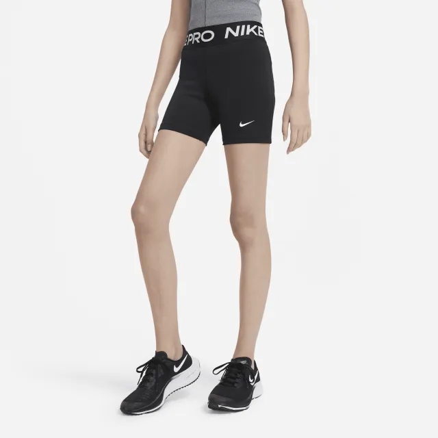 Nike Older Kids Pro 3in Shorts in Black/White
