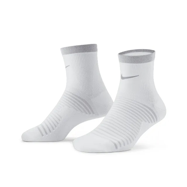 Nike Spark Lightweight Ankle Running Socks - White