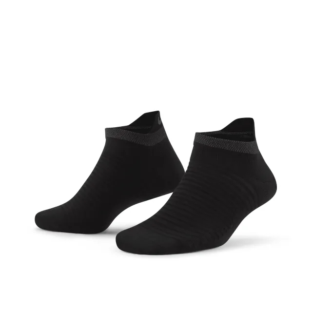 Nike Spark Lightweight No-Show Running Socks - Black, Grey