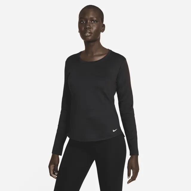 Nike Therma-FIT One Women's Long-Sleeve Top - Black - 80% Polyester/20% Elastane