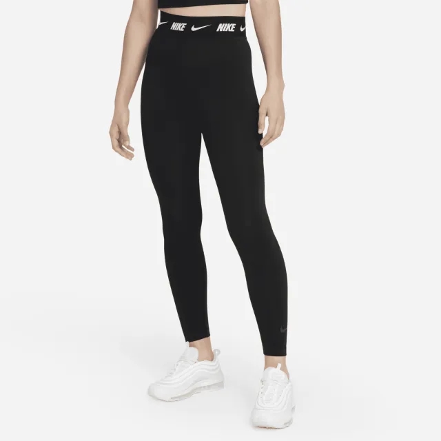 Nike Womens Club High Waist Legging - Black - Size L - Black
