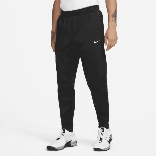 Men's Nike Therma Fleece Taper Pants in Black
