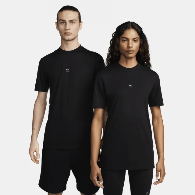 Nike x MMW Men's Short-Sleeve Top - Black - Polyester/Cotton/Rayon