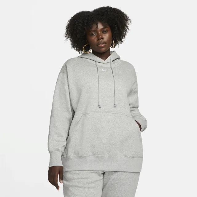Nike Sportswear Phoenix Fleece Women's Oversized Pullover Hoodie - Grey - Cotton/Polyester