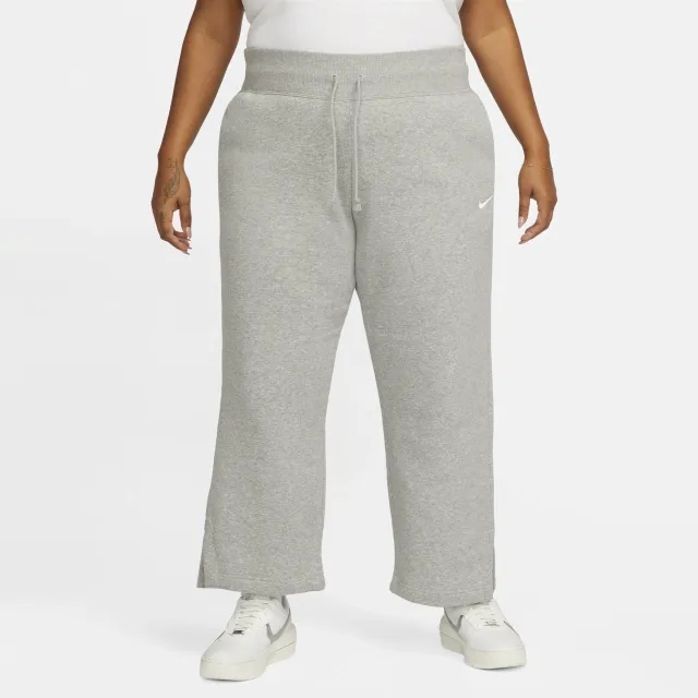 Nike Sportswear Phoenix Fleece Women's High-Waisted Wide-Leg Tracksuit Bottoms - Grey - Fleece/Phoenix Fleece