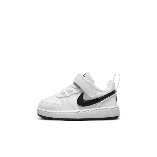 Nike white & black court borough low recraft Toddler trainers