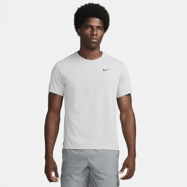 Nike Dri-Fit Miler Dri-Fit Miler UV Running Shirt Men - Lightgrey