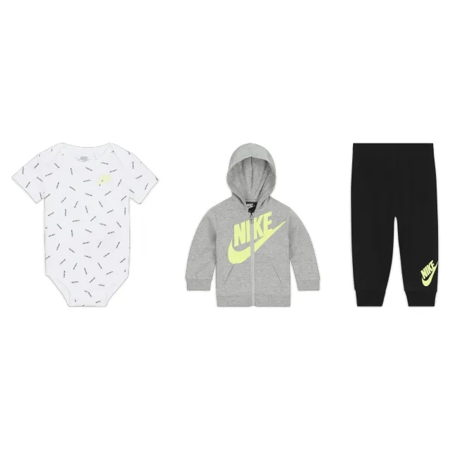Nike Baby (3–6M) Just Do It 3-Piece Trousers Set - Black - Cotton