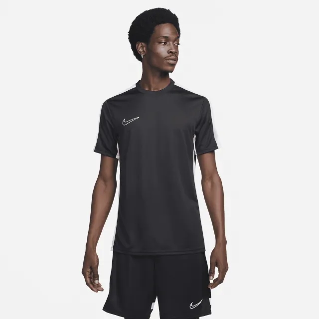 Nike Academy Men's Dri-FIT Short-Sleeve Football Top - Black - Recycled Polyester
