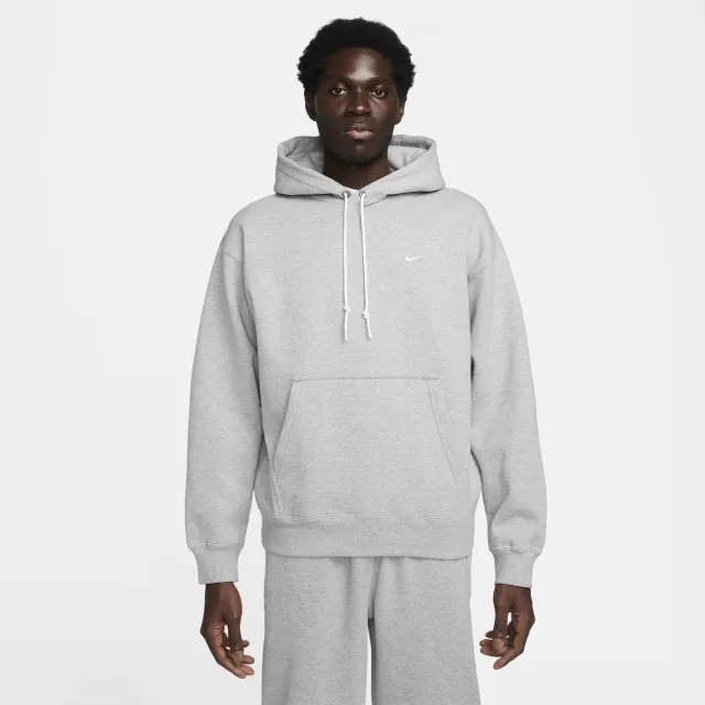 Nike Solo Swoosh Fleece Hoodie, Grey