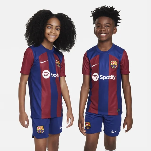 Nike Barcelona Kids SS Home Shirt 2023/24