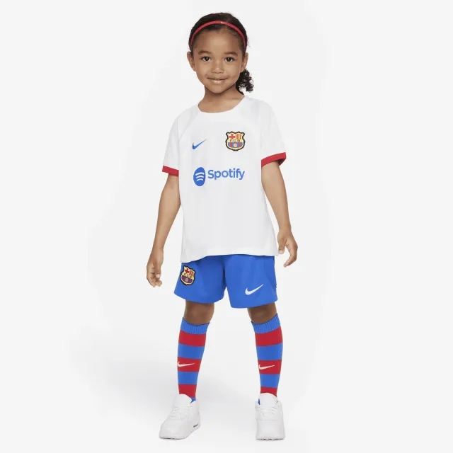 Nike Barcelona Kids SS Away Mini Kit 2023/24