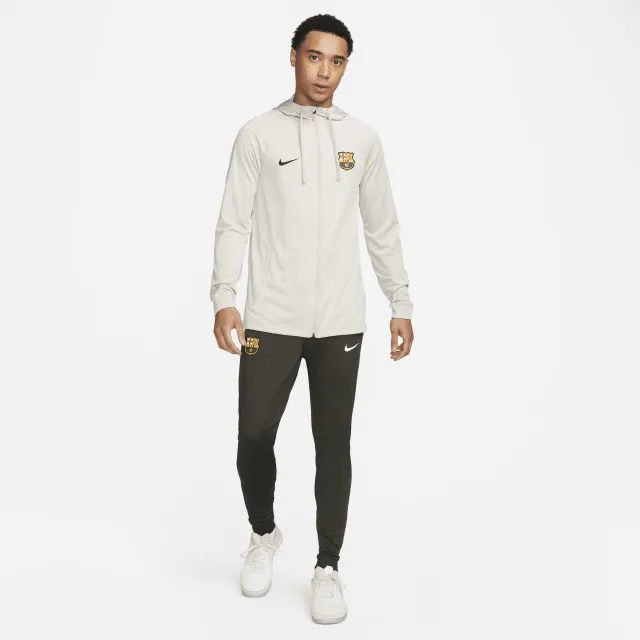 Barcelona Nike Strike Tracksuit With Hood - Stone