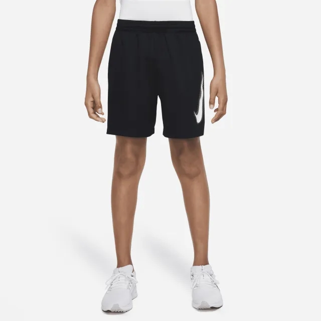Nike Dri-Fit Graphic Shorts Boys - Black, White