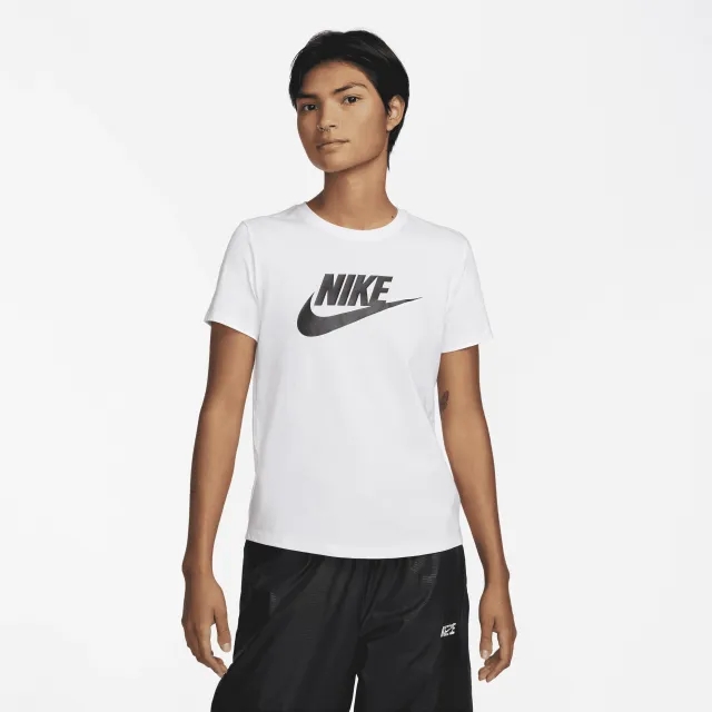 Nike Sportswear Essentials Women's Logo T-Shirt - White - Cotton/Polyester