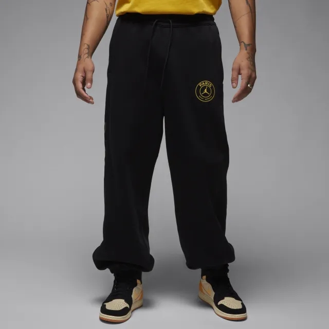 Nike Jordan Nike - PSG Black Yellow Club Fleece Pant Official 2023 / 24