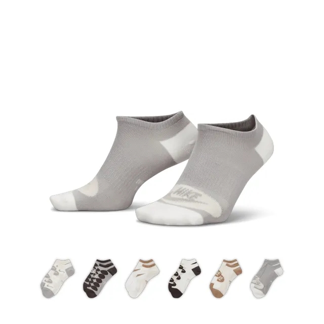 Nike Everyday Lightweight Training No-Show Socks (6 Pairs) - Multi