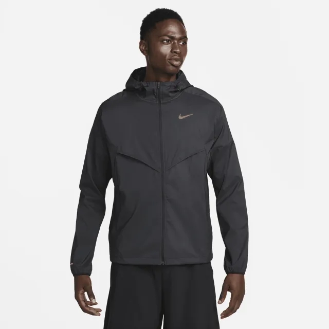 Nike Windrunner Men's Repel Running Jacket - Black - Recycled Polyester Minimum