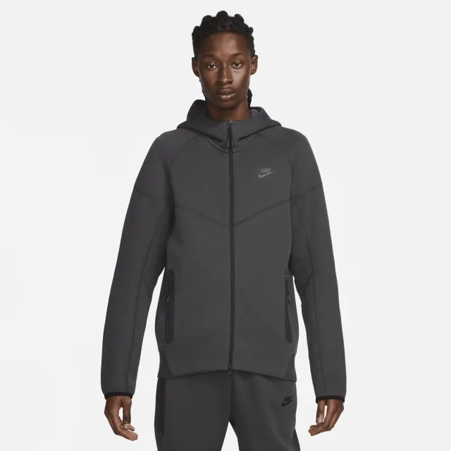 Nike Sportswear Tech Fleece Windrunner Men's Full-Zip Hoodie - Grey - Sustainable Blends Minimum