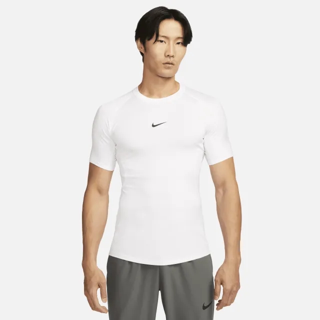 Nike Pro Training Muscle Fit T-Shirt In White