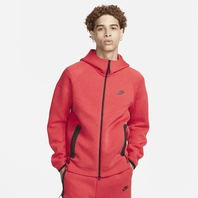 Nike - Sportswear Tech Fleece Windrunner Hoodie Red