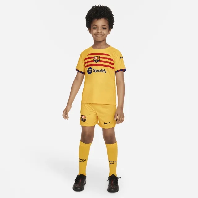 Nike Barcelona Senyera 4th Mini Kit 2022-2023