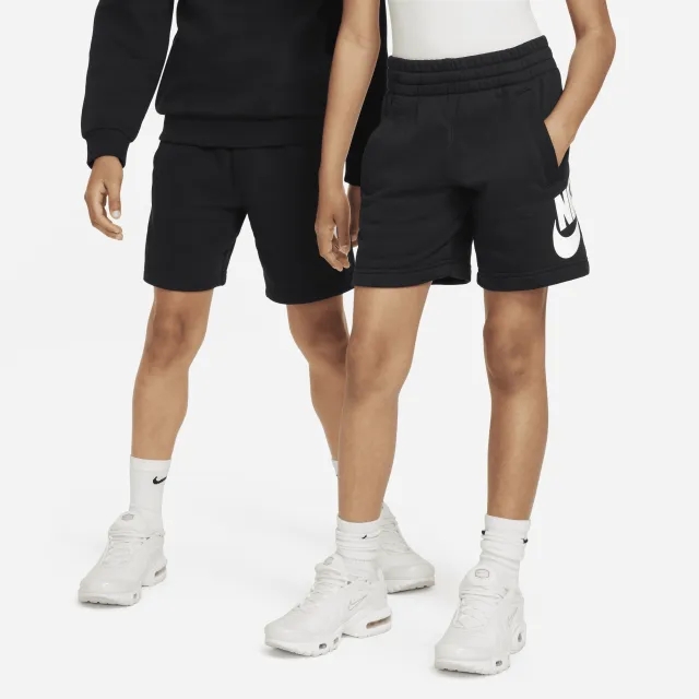 Nike Sportswear Club Fleece Older Kids' French Terry Shorts - Black - Cotton/Polyester