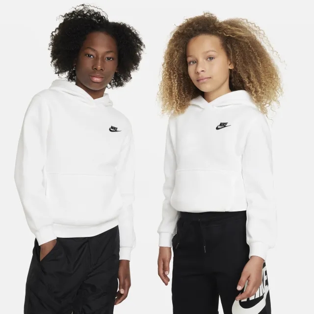 Nike Club Unisex Hoodies - White