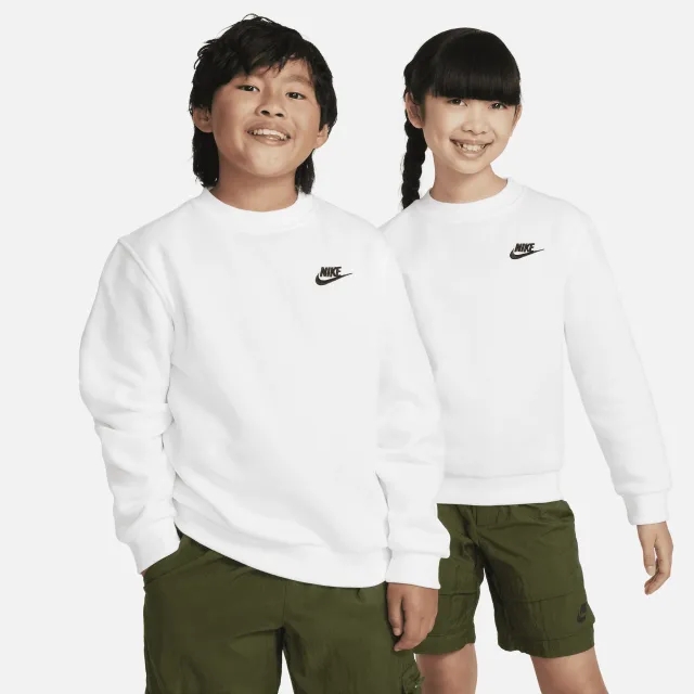 Nike Club Unisex Sweatshirts - White