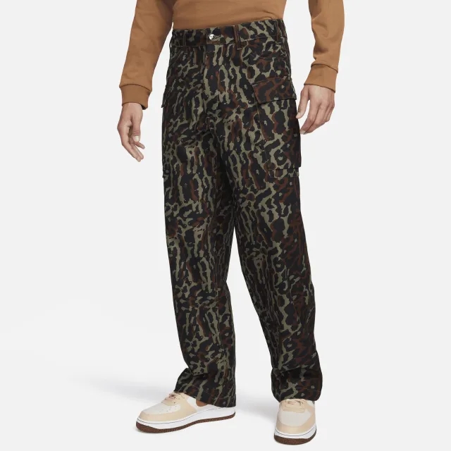 Nike Life Allover Print Cargo Pants, Brown