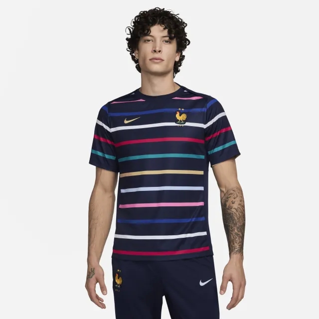 Nike France Mens SS Pre-Match Home Shirt 2024