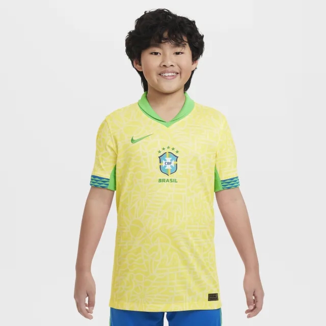 Nike Brazil Kids SS Home Copa America Shirt 2024