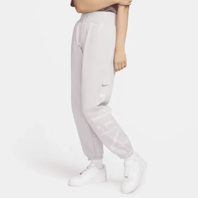 Nike Womens Oversize Logo Jogger - Purple - Size S - Pink