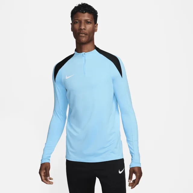 Nike Strike Men's Dri-FIT Football 1/2-Zip Drill Top - Blue - Polyester/elastane