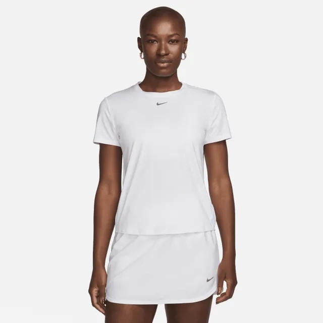 Nike One Classic Women's Dri-FIT Short-Sleeve Top - White - Polyester/Elastane