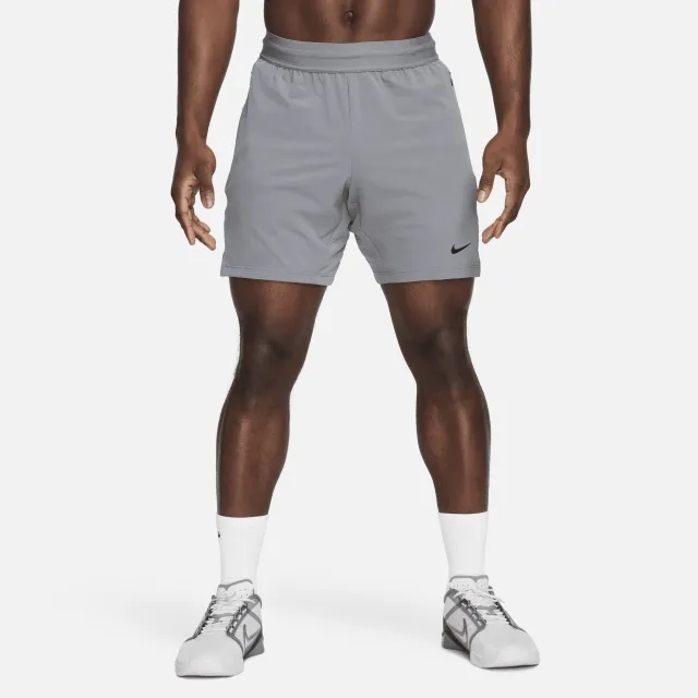 Shorts Nike Flex Rep 4.0 Men's Dri-Fit 7 Unlined Fitness Shorts Smoke Grey/ Black/ Black Xl