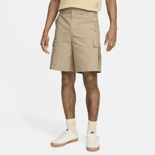 Nike Club Men's Woven Cargo Shorts - Brown - Cotton/Elastane