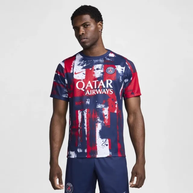 Nike Paris Saint Germain Mens SS Pre-Match Home Shirt 2024/25