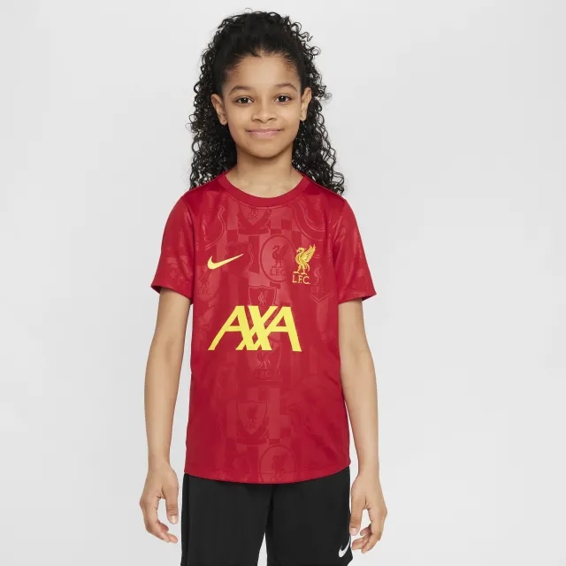 Nike Liverpool Kids SS Pre-Match Home Shirt 2024/25