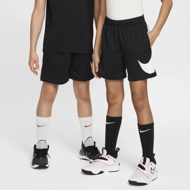 Nike Multi+ Older Kids' Dri-FIT Training Shorts - Black - Recycled Polyester/50% Recycled Polyester Minimum