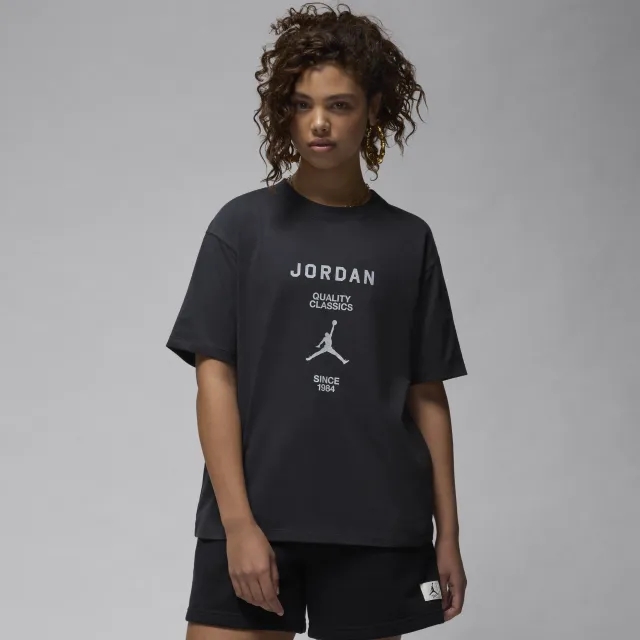 Nike Jordan Women's Girlfriend T-Shirt - Black - Cotton