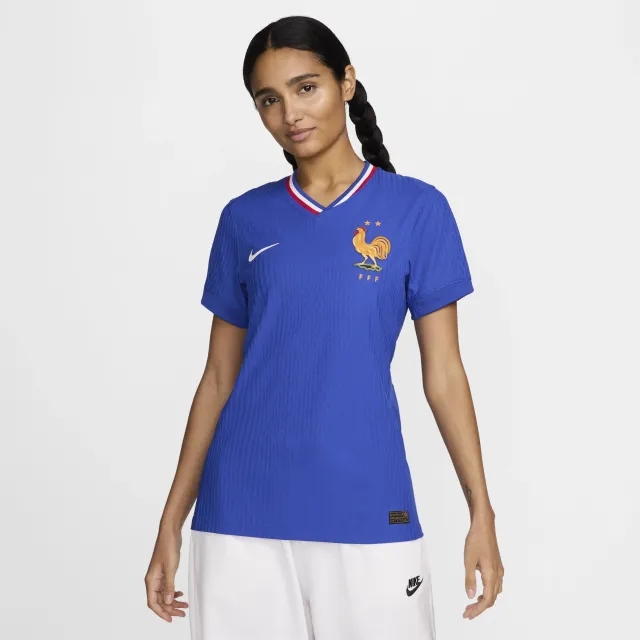 FFF (Men's Team) 2024/25 Match Home Women's Nike Dri-FIT ADV Football Authentic Shirt - Blue - Polyester