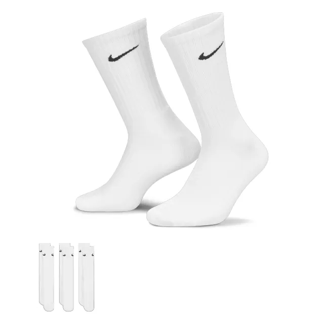 Nike Cushioned Training Crew Socks (3 Pairs) - White