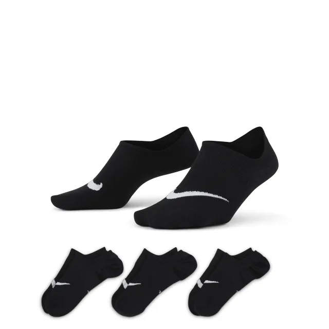 Nike Everyday Plus Lightweight Women's Training Footie Socks (3 Pairs) - Black